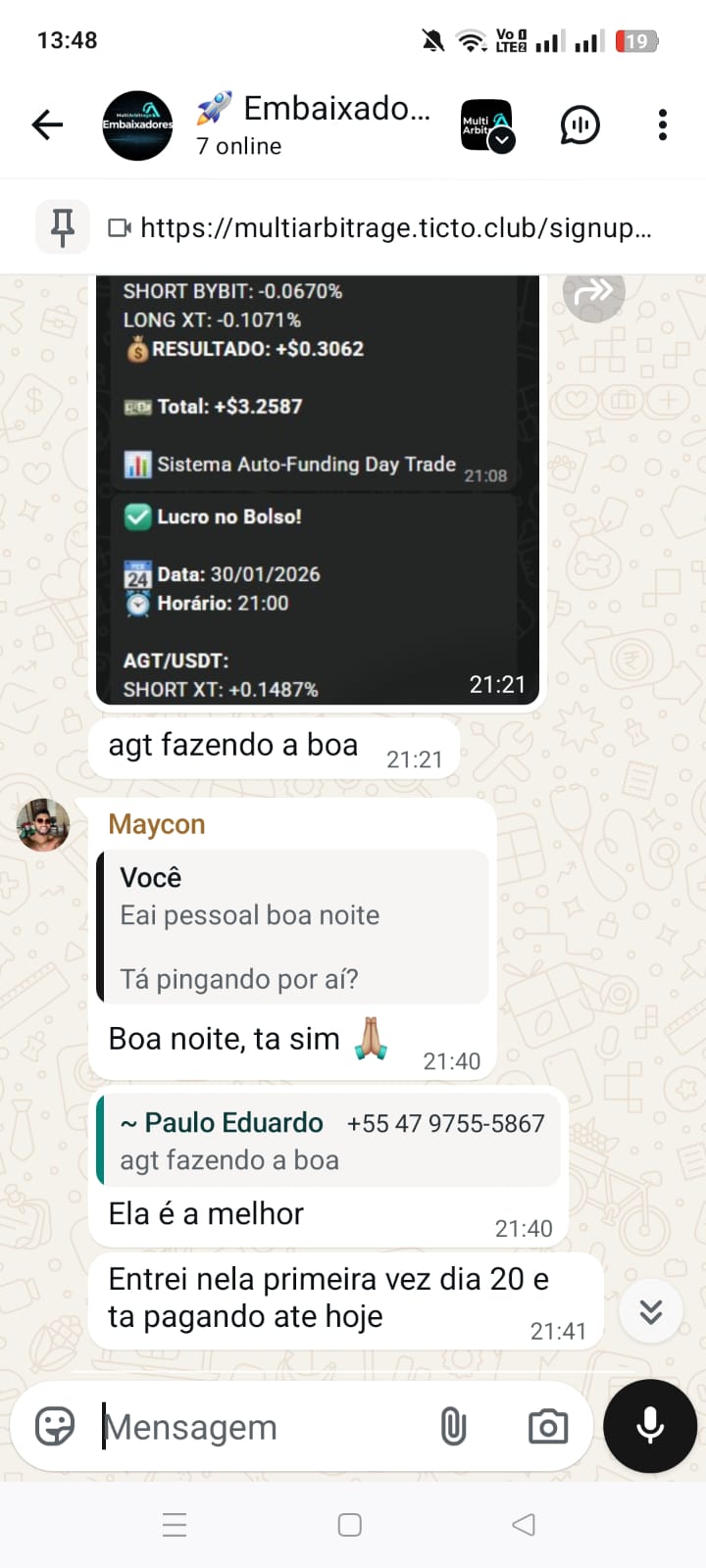 Testemunho Multi Arbitrage