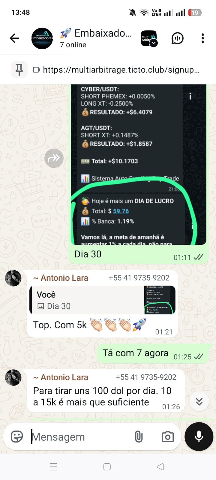 Testemunho Multi Arbitrage