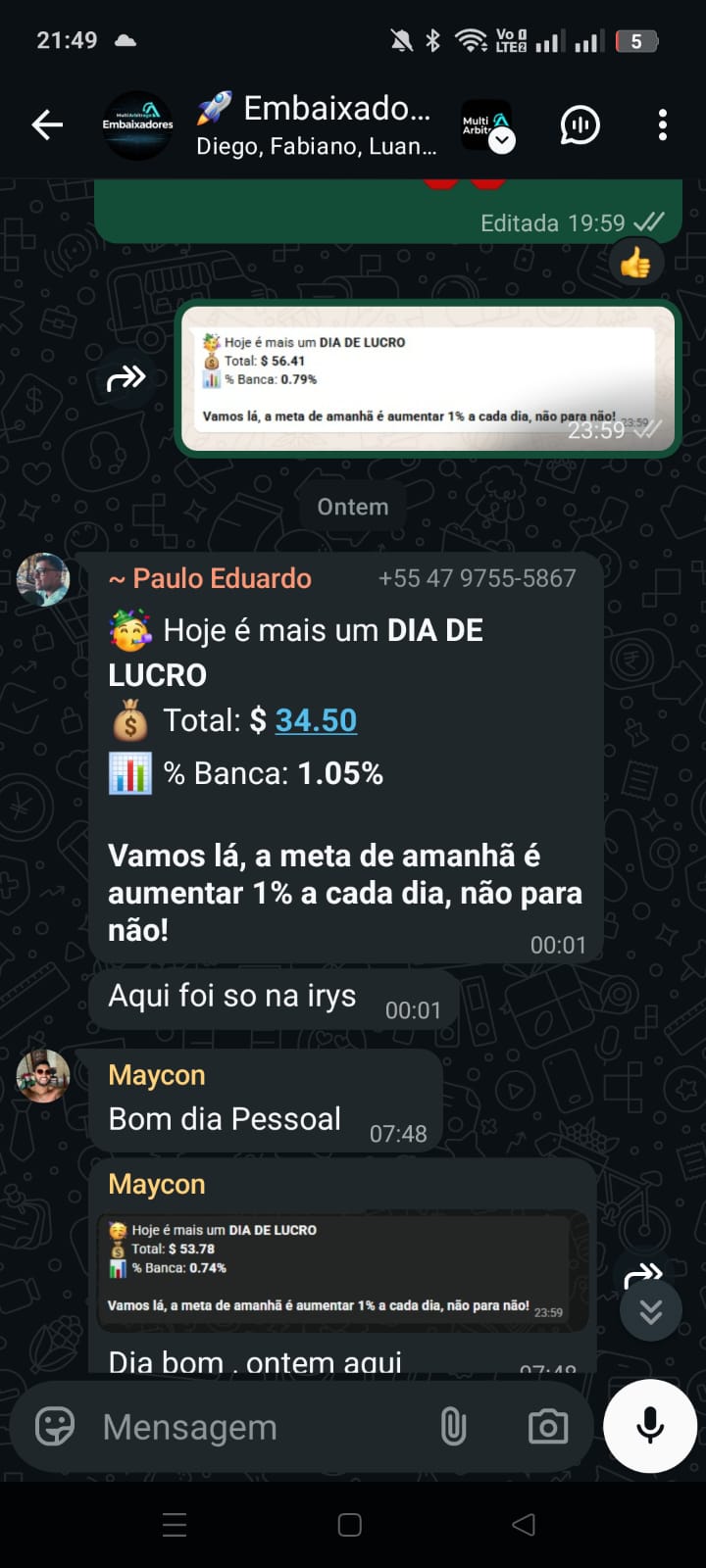 Testemunho Multi Arbitrage